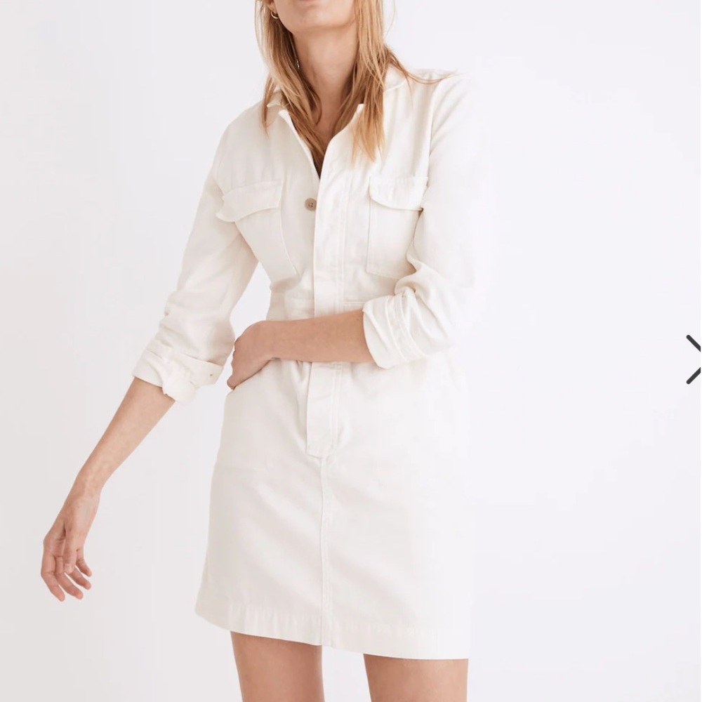 Madewell l Signature Coverall Denim Dress Small